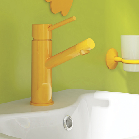 Creavit Ducky Ficus Lavabo Armatürü Sarı - Creavit