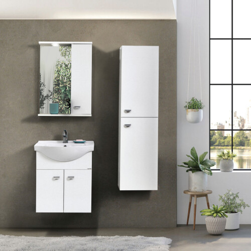 Martat Banyo Ukra 55 cm Banyo Dolabı Beyaz