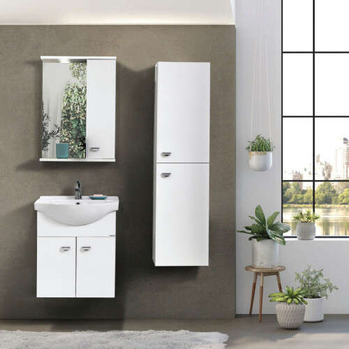 Martat Banyo Ukra 65 cm Banyo Dolabı Beyaz