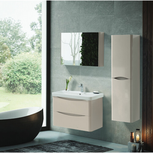 Martat Banyo Zen 80 cm Banyo Dolabı Kum Beji